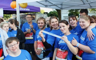 Das Team der Lebenshilfe Neuss auf dem Firmenlauf.