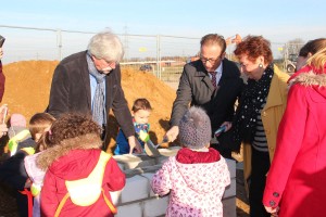 Grundsteinlegung für die neue Kita Wimmelgarten in Holzheim