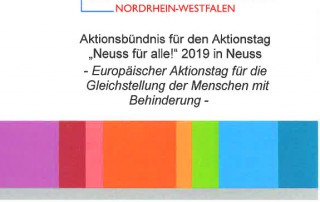Werbebild für den Aktionstag Neuss für alle 2019 des Paritätischen.