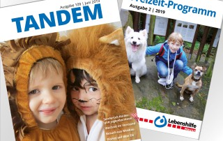 Das Tandem Magazin und das Freizeit Programm der Lebenshilfe Neuss 2019.