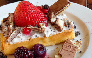 Ein Bild von den selbstgemachten Desserts.