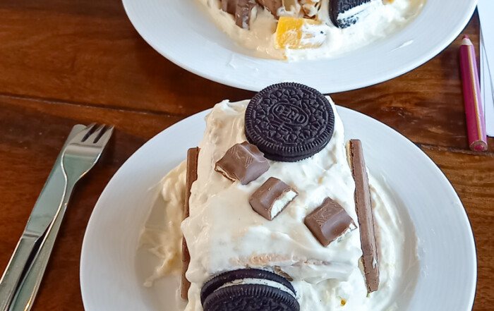 Ein Bild von den selbstgemachten Desserts.