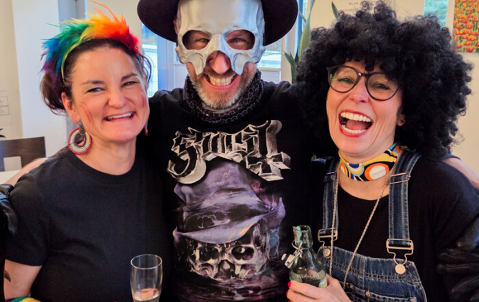 Ein Gruppenfoto von den verkleideteten Jecken.