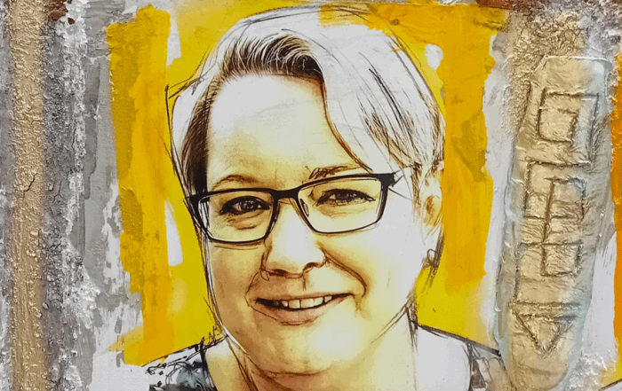 Nahaufnahme des Portraits.