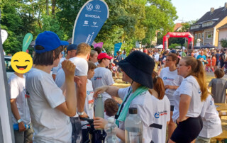 Ein Gruppenfoto von Teilnehmenden der Lebenshilfe Neuss.