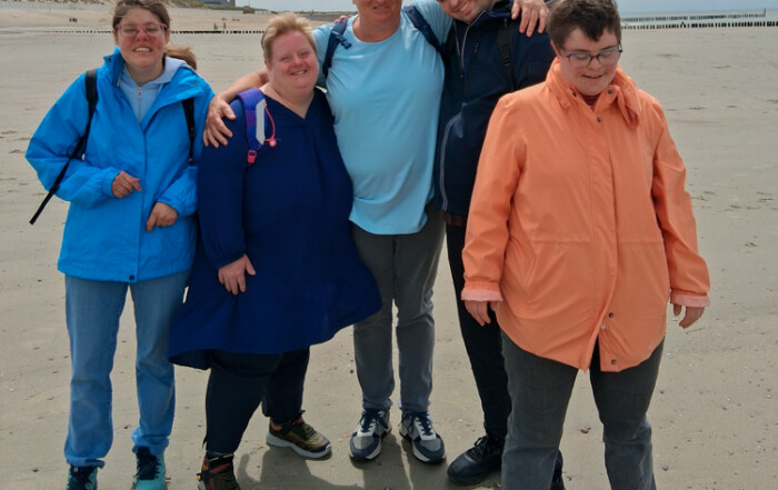 Ein Gruppenfoto am Strand