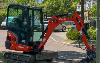 Ein Bild von dem Bagger