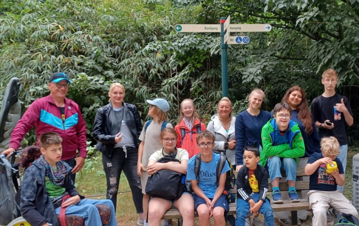Ein Gruppenfoto aus dem Zoo